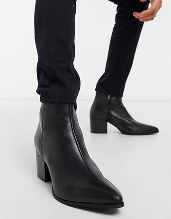 asos leather boots men - Google Search