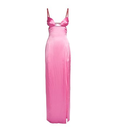 Womens Nensi Dojaka pink Satin Double Petal Maxi Dress | Harrods # {CountryCode}