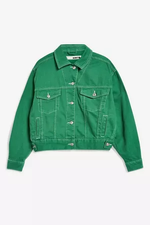 Green Boxy Denim Jacket | Topshop