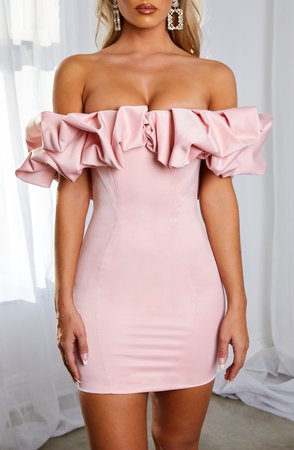 Allie Mini Dress - Baby Pink – Babyboo Fashion