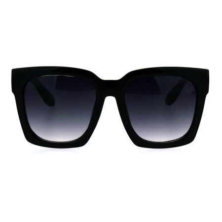 SUPER Oversized Square Sunglasses Womens Modern Hipster Shades Black, Smoke - Walmart.com