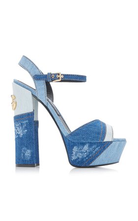 Dolce & Gabbana

Keira Patchwork Denim Platform Sandals