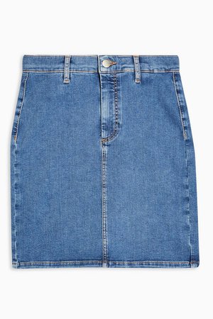 Blue Stretch Denim Joni Skirt | Topshop