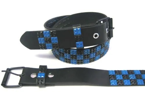 Black and Blue studded belt