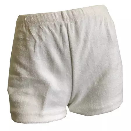 White Cotton Terry Cloth Short Shorts circa 1970s – Dorothea's Closet Vintage