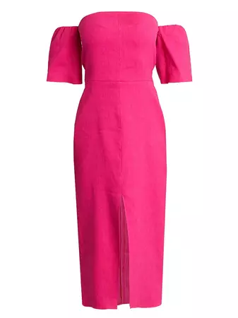 Shop Isabel Marant Stony Hemp Midi Dress | Saks Fifth Avenue