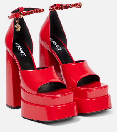 red Versace shoes