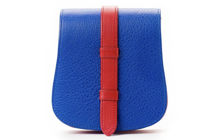 Blue and Red Nafa Belt Bag