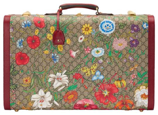 Gucci Large Flora Suitcase Multicolor Gg Supreme Canvas Weekend/Travel Bag - Tradesy