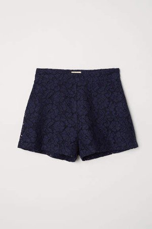 Lace Shorts - Blue