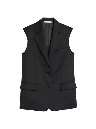 Shop Helmut Lang Wool Blazer Vest | Saks Fifth Avenue
