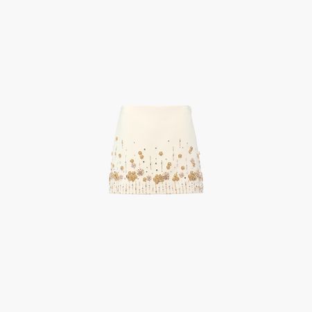 Cady miniskirt Ivory | Miu Miu