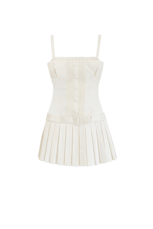 Orseund Iris le playsuit cream and soft pink