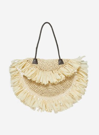 **Southbeach Cream Straw Beach Bag | Dorothy Perkins