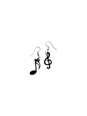 Music note earrings