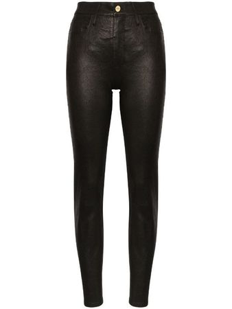 FRAME Le Sylvie Skinny Leather Trousers | Farfetch.com