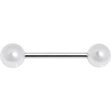 pearl tongue ring - Google Search