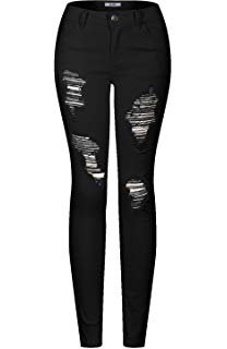 2LUV Women's Distressed Skinny Jeans at Amazon Women's Jeans store