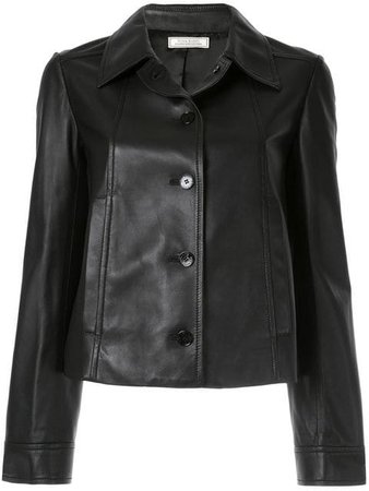 Nina Ricci Plain Leather Jacket