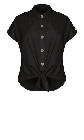 Shop Women's Plus Size Plus Size Explore Button Shirt - black