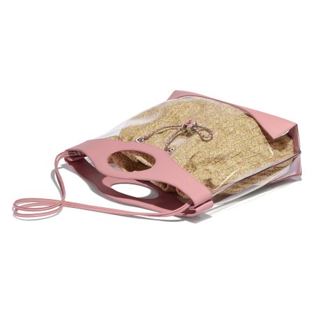 PVC, Calfskin & Silver-Tone Metal Pink CHANEL 31 Shopping Bag | CHANEL