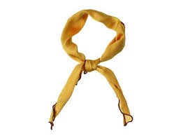 yellow neck scarf - Google Search