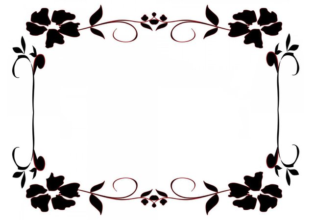 a-black-and-white-flower-border.jpg (1500×1050)