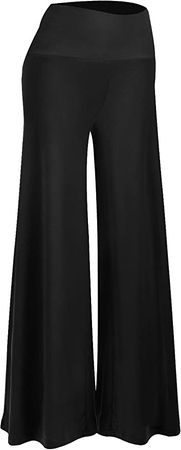 Amazon.com: Arolina Women's Stretchy Wide Leg Palazzo Lounge Pants (Large, Black) : Clothing, Shoes & Jewelry