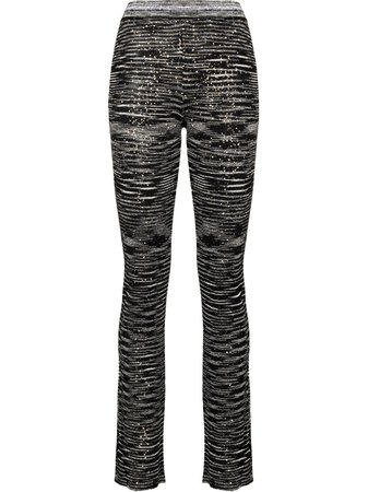 Missoni Sequin Stripe Knitted Trousers - Farfetch