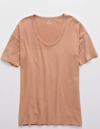 Aerie Boyfriend Voop Oversized T-Shirt peach