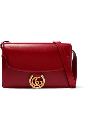 Gucci | GG Ring small leather shoulder bag | NET-A-PORTER.COM