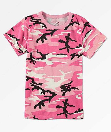 Rothco Boys Pink Camo T-Shirt
