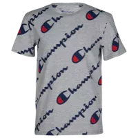 Champion Exploded Script T-Shirt - Boys' Grade School - Casual - Clothing - White