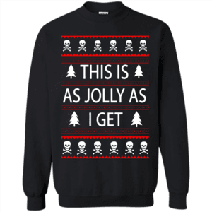 This is as jolly as I get Emo Gothic Christmas sweater – Sky T-Store