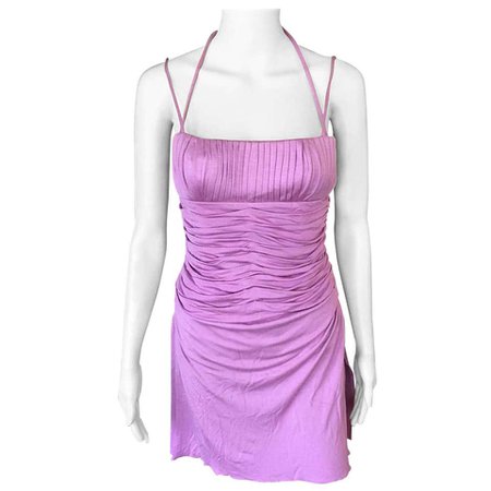 Gianni Versace S/S 2000 Vintage Bustier Mini Dress For Sale at 1stdibs