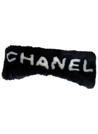 Chanel fur headband