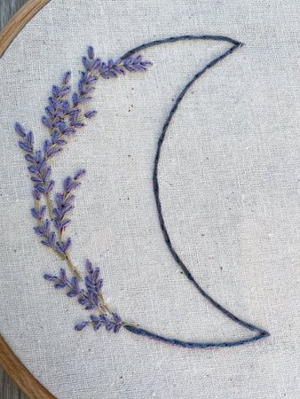 lavender moon embroidery