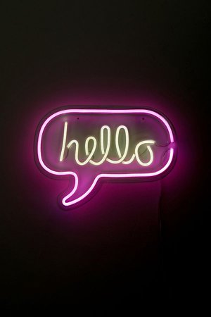 Hello Neon Sign | Urban Outfitters