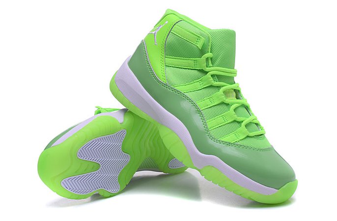 Neon green Jordan 11