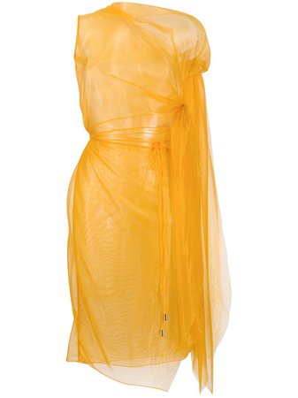 Supriya Lele Sheer Asymmetric Dress - Farfetch