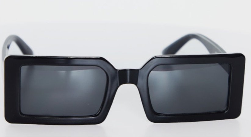 plt black square sunglasses