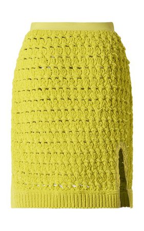 Crocheted Chenille Mini Skirt By Bottega Veneta | Moda Operandi