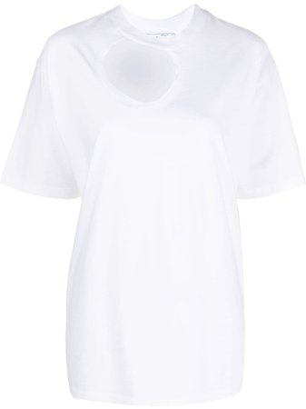 Off-White cut-out Cotton T-shirt - Farfetch