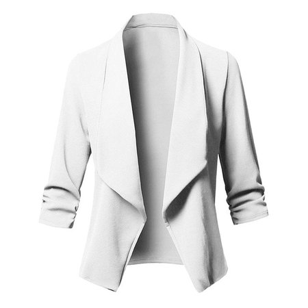 Ladies Blazer 3/4 Sleeve Women Suit jacket