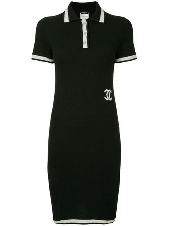 Chanel Pre-Owned Knintted Polo Dress | Farfetch.com