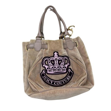 Velvet handbag Juicy Couture Purple in Velvet - 41900522