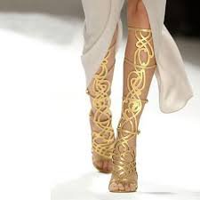 gold gladiator heels - Google Search