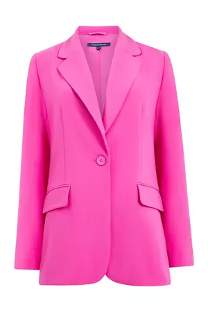 Whisper Single Breasted Blazer Wild Rosa | French Connection US