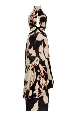 Pasado Tumultuoso Silk Maxi Dress By Johanna Ortiz | Moda Operandi