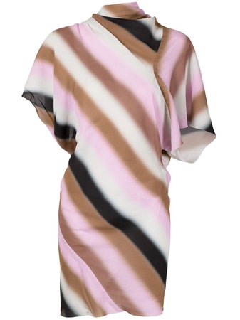 Rick Owens diagonal-stripe Mini Dress - Farfetch